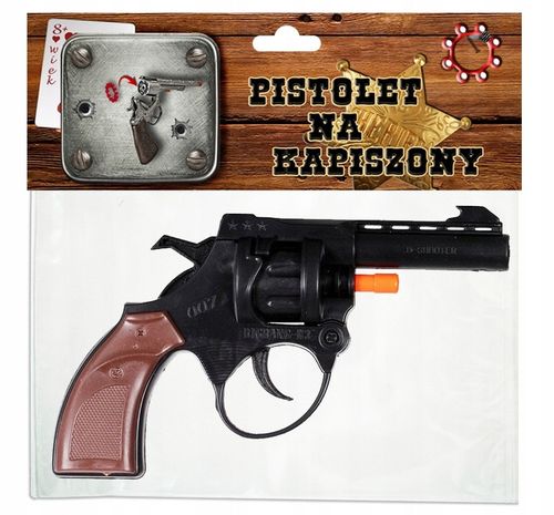 REWOLWER COWBOY PISTOLET NA KAPISZONY HUKOWY + NABOJE SPŁONKA 1152 STRZAŁY na Arena.pl