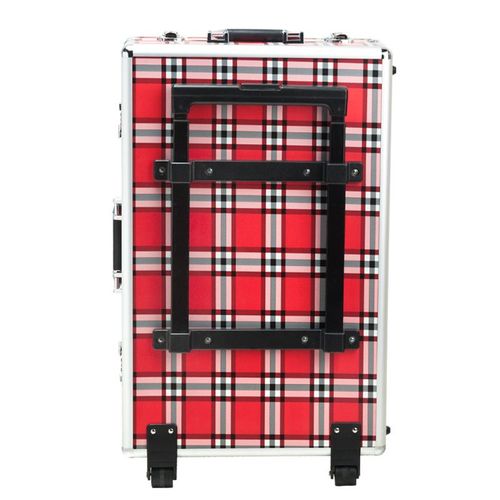 KUFER KOSMETYCZNY S-015 RED GRID na Arena.pl