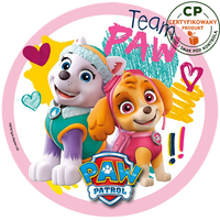 Opłatek na tort Psi Patrol