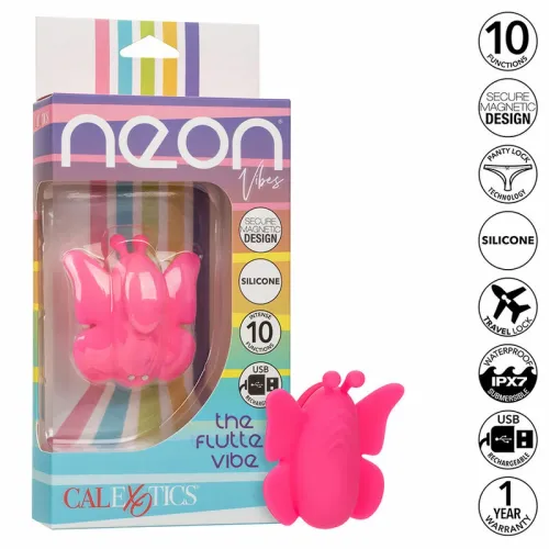 calexotics neon vibes flutter vibe rożowy - kompaktowy stymulator z na Arena.pl