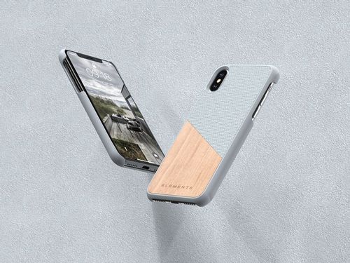 Drewniane etui do iPhone Xs Max (Light Grey) na Arena.pl