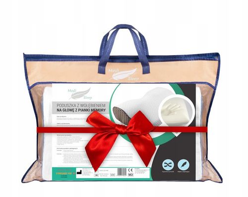 PODUSZKA ORTOPEDYCZNA DO SPANIA NA BOKU I BRZUCHU PROFILOWANA PIANKA MEMORY na Arena.pl