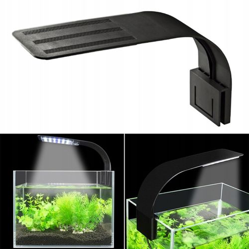 OŚWIETLENIE LED LAMPKA AKWARIOWA LAMPA DO AKWARIUM 16 DIOD 8,7W 230V ZD80A na Arena.pl
