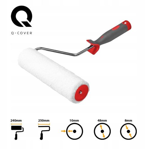 WAŁEK MALARSKI Z MIKORFIBRY 24CM NIEKAPIĄCY DO MALOWANIA SZEROKI 240 MM na Arena.pl