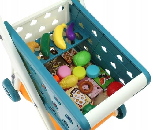 Wózek Sklepowy Na Zakupy Koszyk dla Dzieci Produkty Warzywa Owoce Akcesoria na Arena.pl