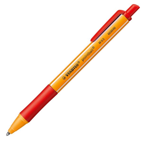 DŁUGOPIS POINTBALL COLORFUL CZERWONY STABILO zdjęcie 1