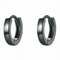 Fraise kolczyki kółeczka srebro S925 czarne