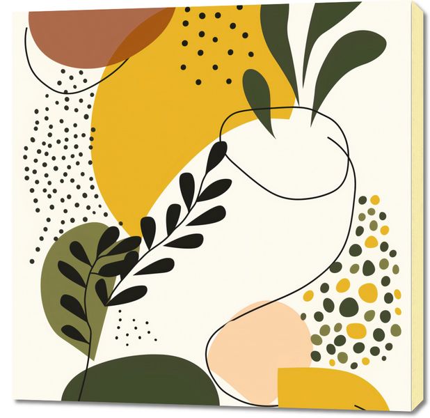 Obraz 90x90cm Botaniczne Impresje zdjęcie 1