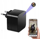 UKRYTA KAMERA SZPIEGOWSKA ZASILACZ MKA8 ŁADOWARKA USB PODGLĄD NA ŻYWO