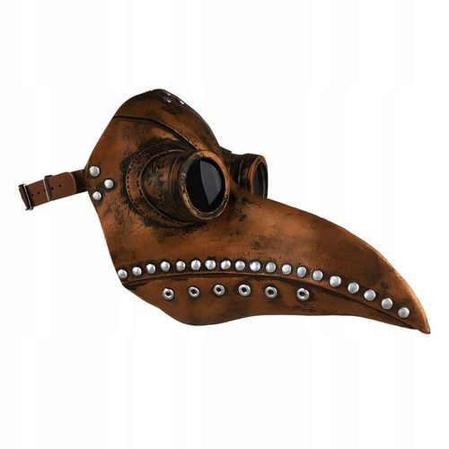 MASKA KRUKA PTAKA DOKTORA PLAGI LATEKSOWA BRĄZ DŻUMA CZARNA ŚMIERĆ PANDEMIA na Arena.pl