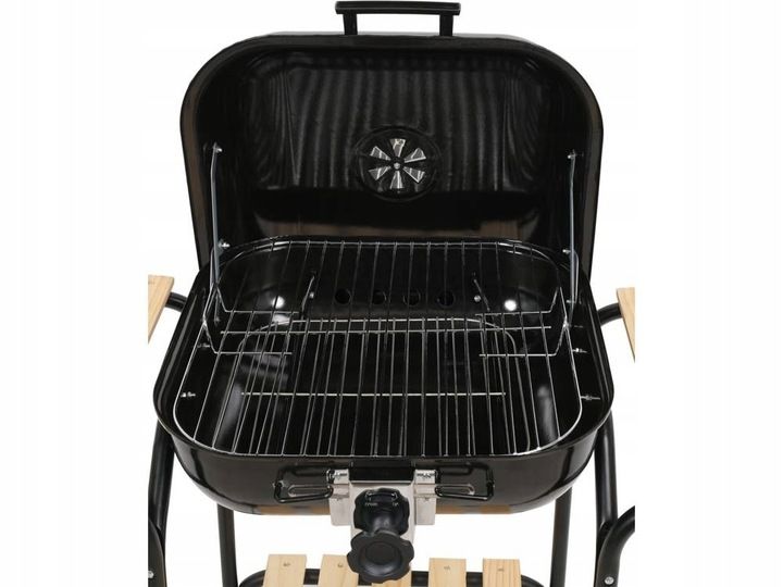 GRILL WĘGLOWY REGULACJA RUSZTU 45X40CM zdjęcie 2