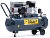 KOMPRESOR TŁOKOWY JAGER GERMAN SPRĘŻARKA POWIETRZA TŁOKOWA OLEJOWA 100L 8BAR 350l/Min 2.2 kW 230V Mocna Rzecz