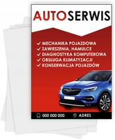 Ulotki A5 reklamowe firmowe 1000 szt dużo wzorów AUTO SERWIS