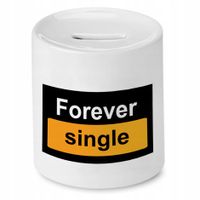 Skarbonka Śmieszna Zabawna Forever Single Prezent Z Nadrukiem Ze Zdjęciem