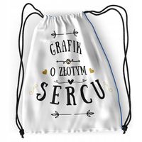 Plecak Sportowy Szkolny Dla Grafika Worek Z Nadrukiem Ze Zdjęciem