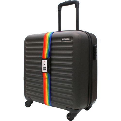 UNIWERSALNY PAS ZABEZPIECZAJĄCY DO WALIZKI SPINAJĄCY 180x5CM NA SZYFR PROWORLD MULTIKOLOR na Arena.pl