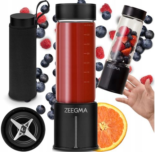 Blender Przenośny Bezprzewodowy DUŻY 465ml 300W ZEEGMA Go Plus CZARNY na Arena.pl