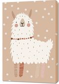 Obraz 60x90cm Wzory dla Dzieci, Dziewczynki i Chłopca - Alpaka
