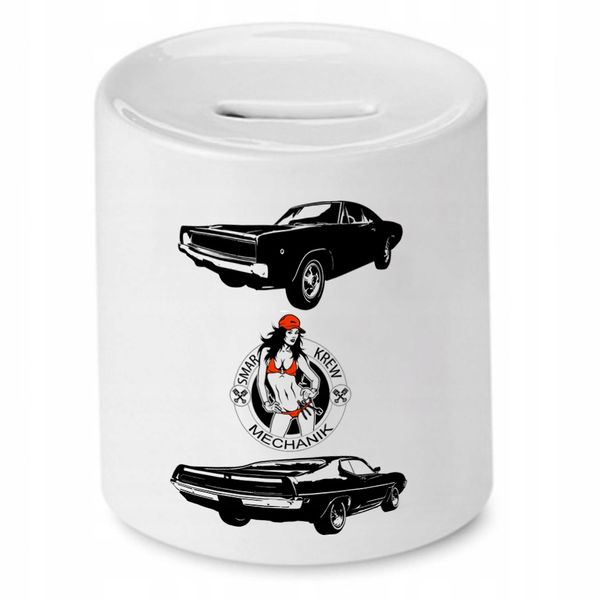 Skarbonka Dla Mechanika Smar Krew Mechanik Prezent Z Nadrukiem Ze Zdjęciem zdjęcie 1