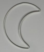 Obręcz metalowa KSIĘŻYC BIAŁE do łapacza snów 17cm