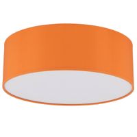 Okrągła lampa nasufitowa Nicola 10153 owalna biała pomarańczowa