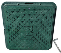 Pokrywa właz do studzienki szamba 60cm WL-60/72 zielony