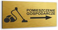 Tabliczka informacyjna oznaczenie pomieszczenia Tablica nierdzewna ZŁOTA