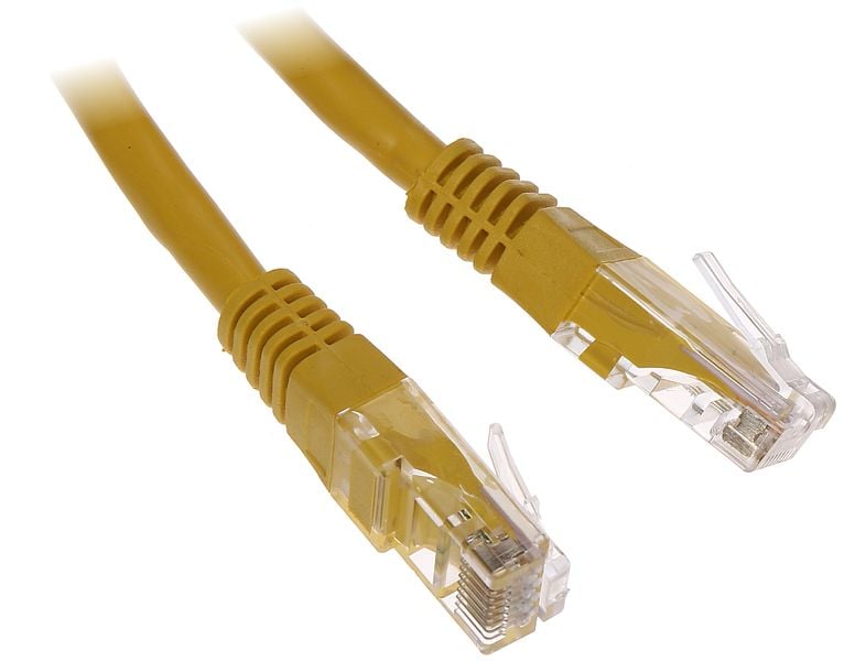 PATCHCORD RJ45/6/0.5-YELLOW 0.5 M zdjęcie 1