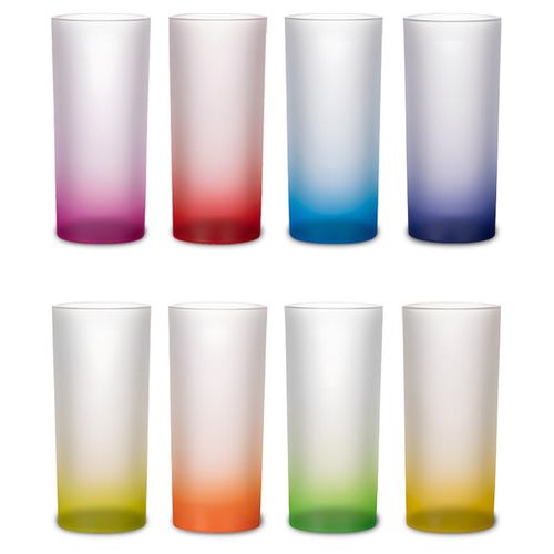 Szklanka 200 ml szroniona z Twoim nadrukiem - Czerwona na Arena.pl