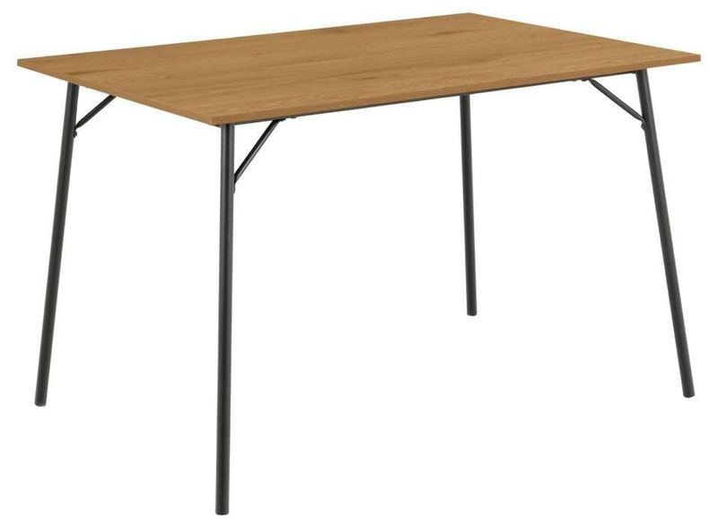 Stół Peru 120x80cm dąb/czarny zdjęcie 1