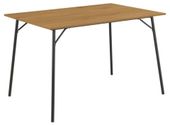 Stół Peru 120x80cm dąb/czarny