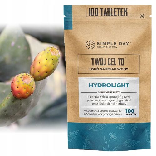 HYDROLIGHT USUWANIE WODY ODCHUDZANIE METABOLIZM NA OBRZĘKI CELLULIT 100 TAB na Arena.pl