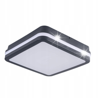 PLAFON LAMPA SUFITOWA KANLUX BENO 38788 12-18W CCT-L SEG IP65 GRAFITOWY