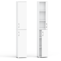 Szafa biurowa Pola 215 - 2D 40 cm biała mat / połysk