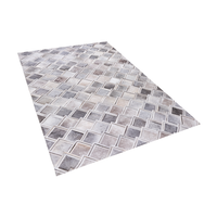 Dywan skórzany 140 x 200 cm szary AGACLI