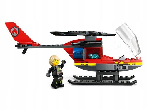 LEGO City Straż Pożarna 60411 Strażacki Helikopter Ratunkowy Armatki Wodne na Arena.pl