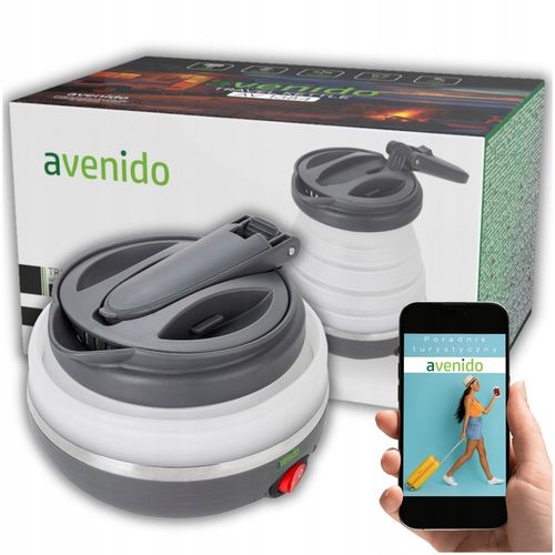 Czajnik Turystyczny Składany Silikonowy Szary AGD Drobne Do Kuchni na Arena.pl