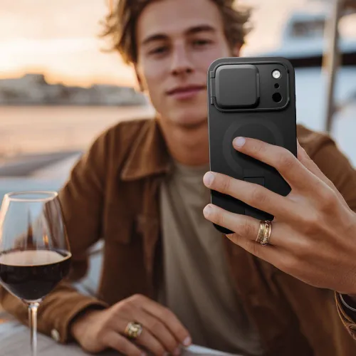 Etui Tech-Protect Kevlar Aura MagSafe na iPhone 17 Pro - czarne na Arena.pl