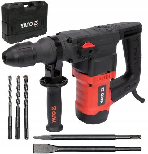 YATO MŁOT UDAROWY MŁOTOWIERTARKA SDS PLUS 1100W 4,5J 3 FUNKCJE + DŁUTA na Arena.pl