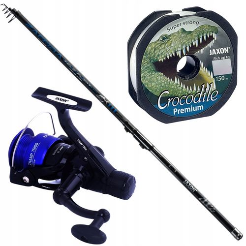 Zestaw Spławikowy JAXON Wędka + Kołowrotek + Żyłka na Arena.pl