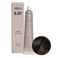 3DELUXE Farba do włosów - Jasny Chłodny Brąz 5.07 - 100ml