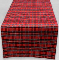 Obrus Czerwony szkocki bieżnik na stół 45 x 150 cm