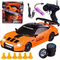 AUTO DO DRIFTU NA PILOTA 1:24 AUTKO ZDALNIE STEROWANE RC DRIFT 4x4 NISSAN
