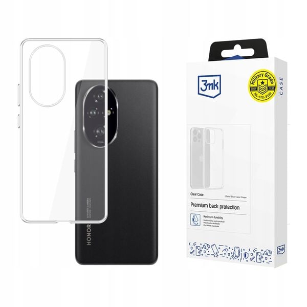 Silikonowe etui na Honor 200 Pro - 3mk Clear Case zdjęcie 1