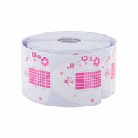 Molly Lac Szablony Formy do paznokci Różowe Kwiaty - 500szt