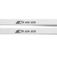 Listwa progowa AUDI A5 B9 RS5 Stal nierdzewna 304 połysk z czarnymi literam