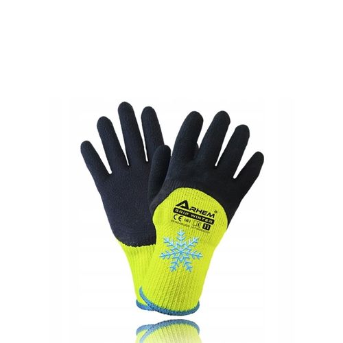 12 PAR Rękawice Robocze Ocieplane Ochronne BHP Grube Zimowe Latex Ciepłe 10 na Arena.pl