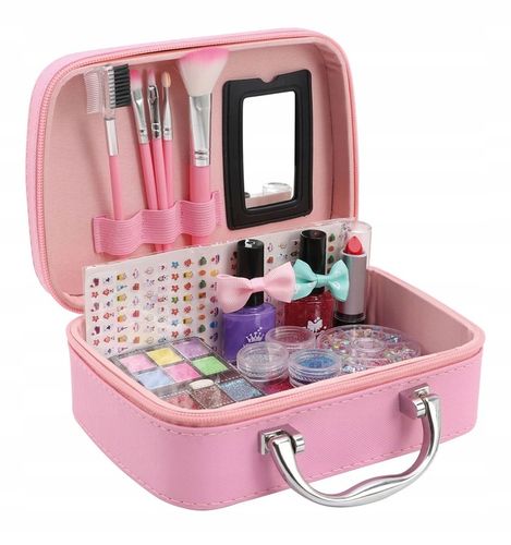 KUFEREK Z KOSMETYKAMI DO MAKIJAŻU MAKE UP DLA DZIECI I LAMPA UV DO PAZNOKCI na Arena.pl