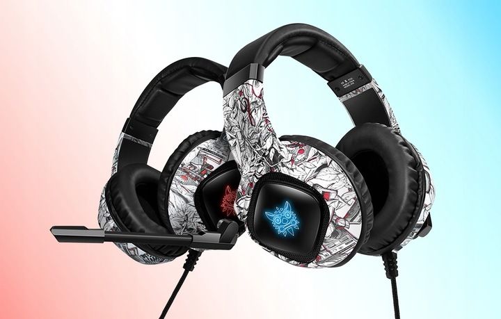 ONIKUMA K19 CAMOU PRZEWODOWE SŁUCHAWKI GAMINGOWE NAUSZNE RGB Z MIKROFONEM zdjęcie 2