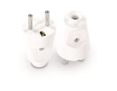wtyczka prosta rozbieralna 2p+z, 16a, 250v biała - vt-301-0030